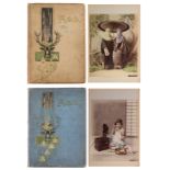 Two albums with hand coloured albumen prints attr. to KUSAKABE KIMBEI (1841-1934) or studio, and oth