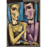 Kimpe R., a young couple in love, dated (19)59, oil on canvas, 40 x 55 cm Is possibly subject of the