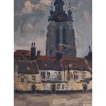 Vermeersch J., 'Begijnhof van Kortrijk' (the beguinage of Courtrai), dated 1939, oil on canvas on I