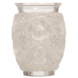 A Lalique 'Bagatelle' crystal vase, H 17 cm