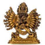 PREMIUM LOT - Full registration and deposit are required before bidding. A Sino-Tibetan gilt-bronze