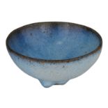 A Chinese Jun ware tea bowl, H 5,2 - ø 12 cm