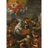 No visible signature, the Conversion of Saint Paul, 17thC, oil on canvas, 61,5 x 91 cm