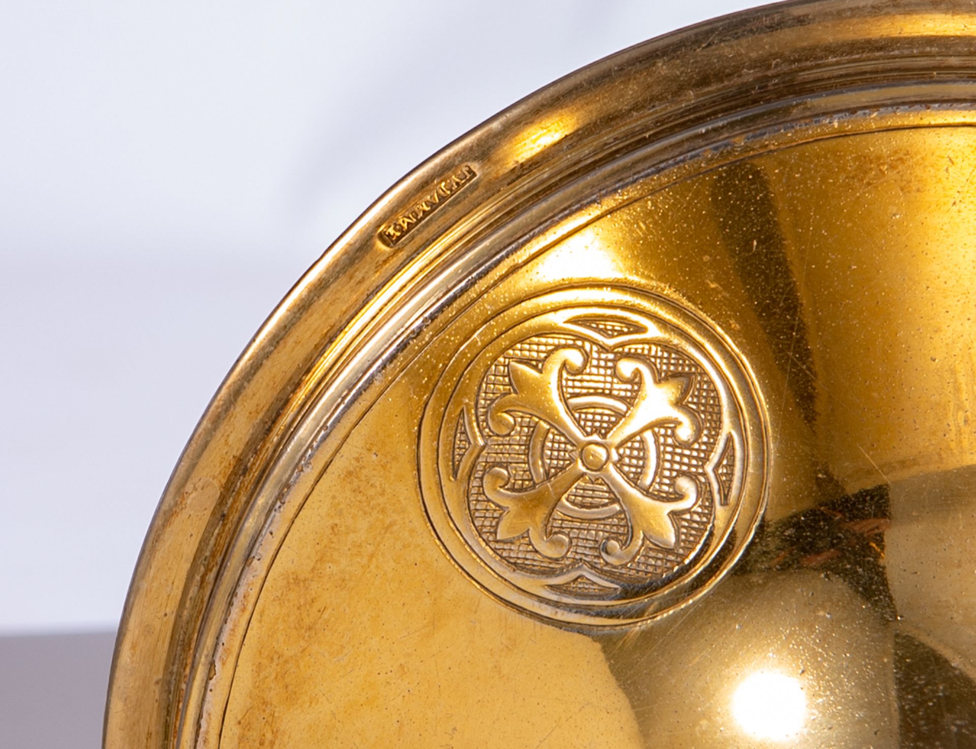 A Gothic Revival gilt silver chalice, by the Bruges workshop of J. Vandamme (father of the former Br - Image 8 of 12