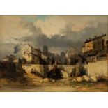 Deshayes E., 'a view on Rouen', oil on panel, 30 x 41,5 cm