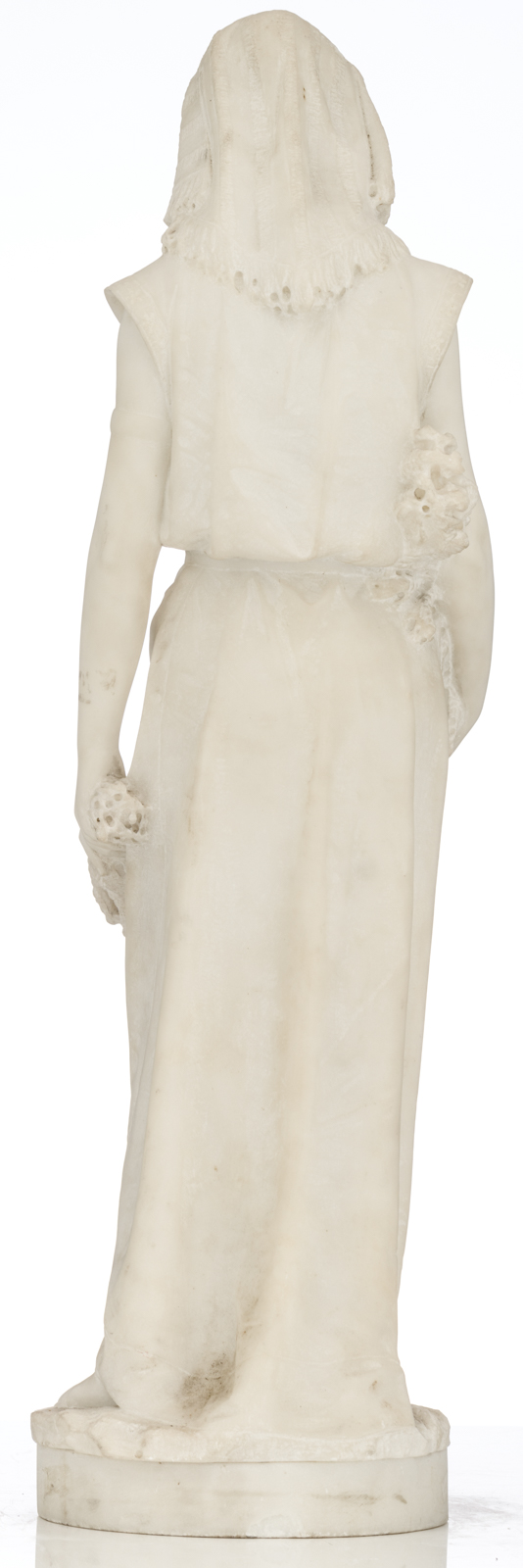 Pochini V., 'Rhut', Carrara marble, H 82,5 cm - Image 3 of 6