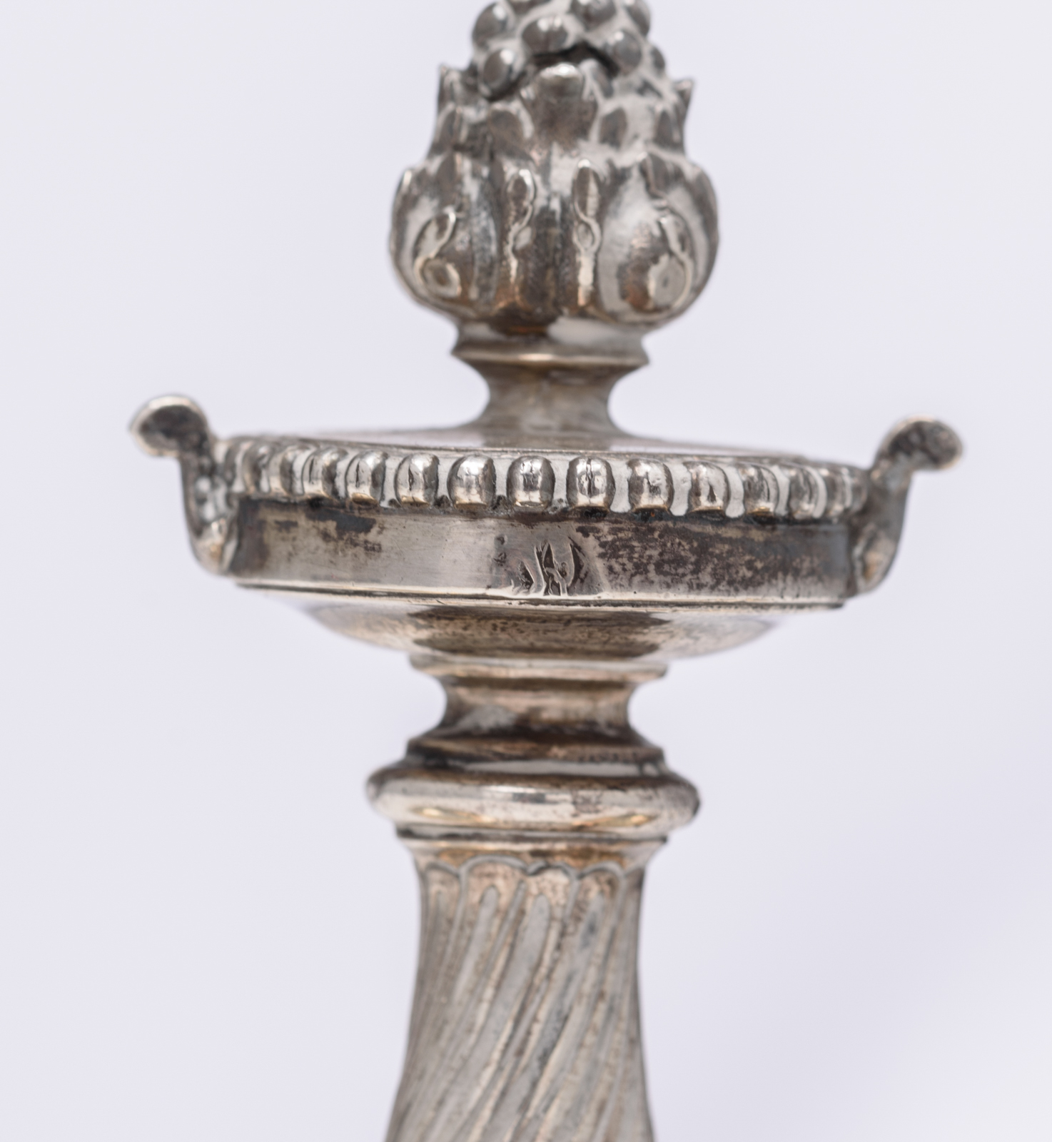 A crystal bowl with a Rococo Revival silver mount, indistinctly hallmarked, makers mark J.M.; added: - Image 16 of 18