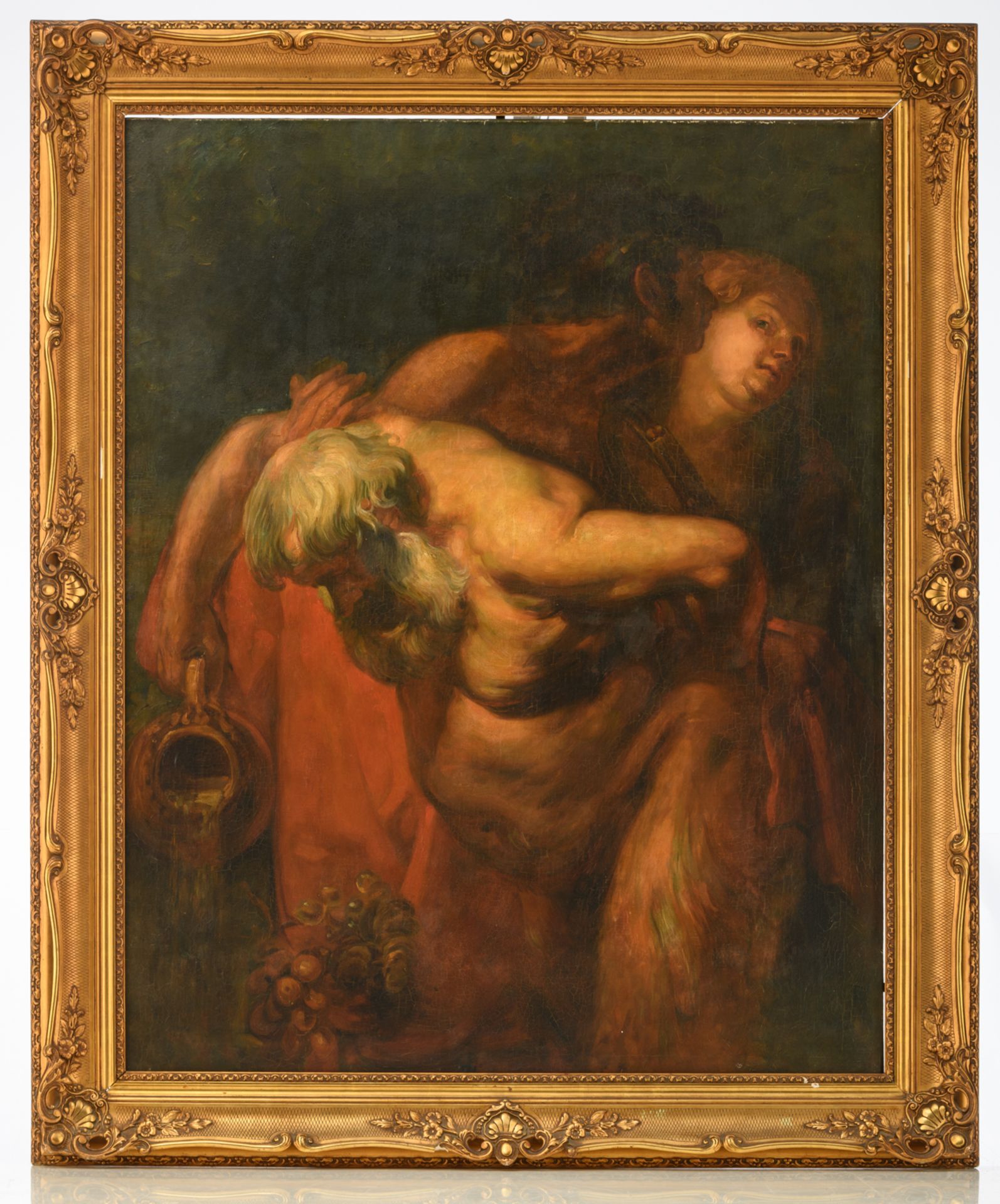No visible signature, after the famous "Drunken Silenus" by Anthony Van Dijck in the collection of t - Image 2 of 3
