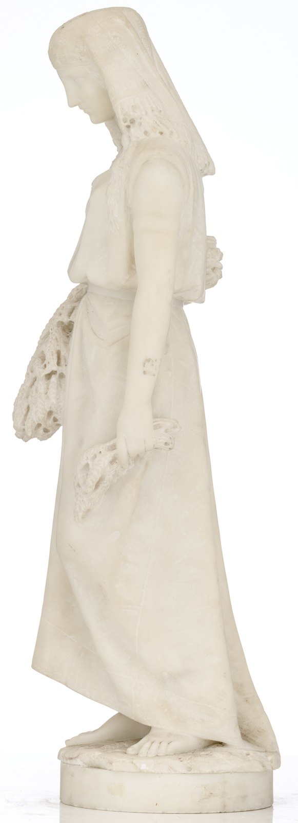 Pochini V., 'Rhut', Carrara marble, H 82,5 cm - Image 2 of 6