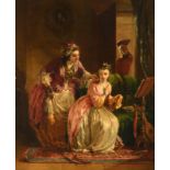 Horsley J.C., 'Hide and Seek - Found', oil on canvas, signed and dated H.A.1857 (in the carpet), the