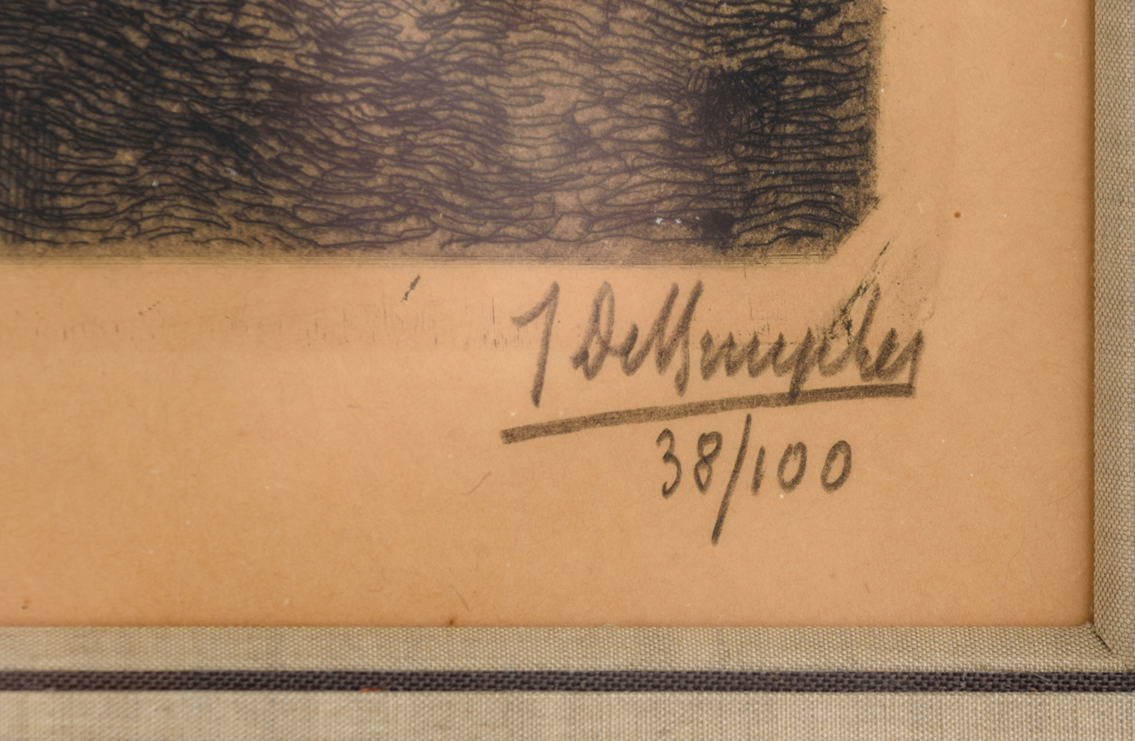De Bruycker, J., Pont Neuf Paris, etching and aquatint on paper, N° 38/100, 46,5 x 56,5 cm - Image 5 of 5