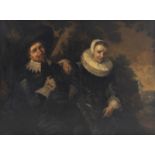 No visible signature, a copy of the wedding portrait of Isaac Abrahamsz. Massa and Beatrix van der L