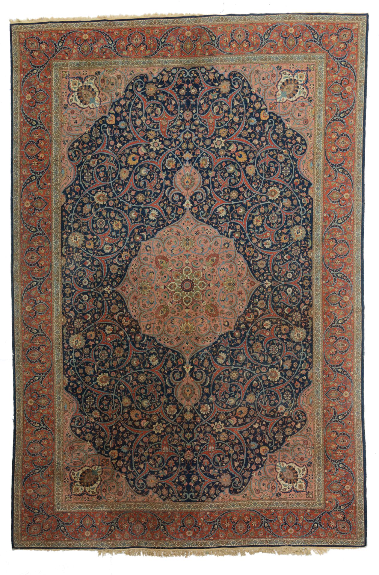 A fine Oriental woollen carpet, floral decorated, 333 x 492 cm - Bild 2 aus 6