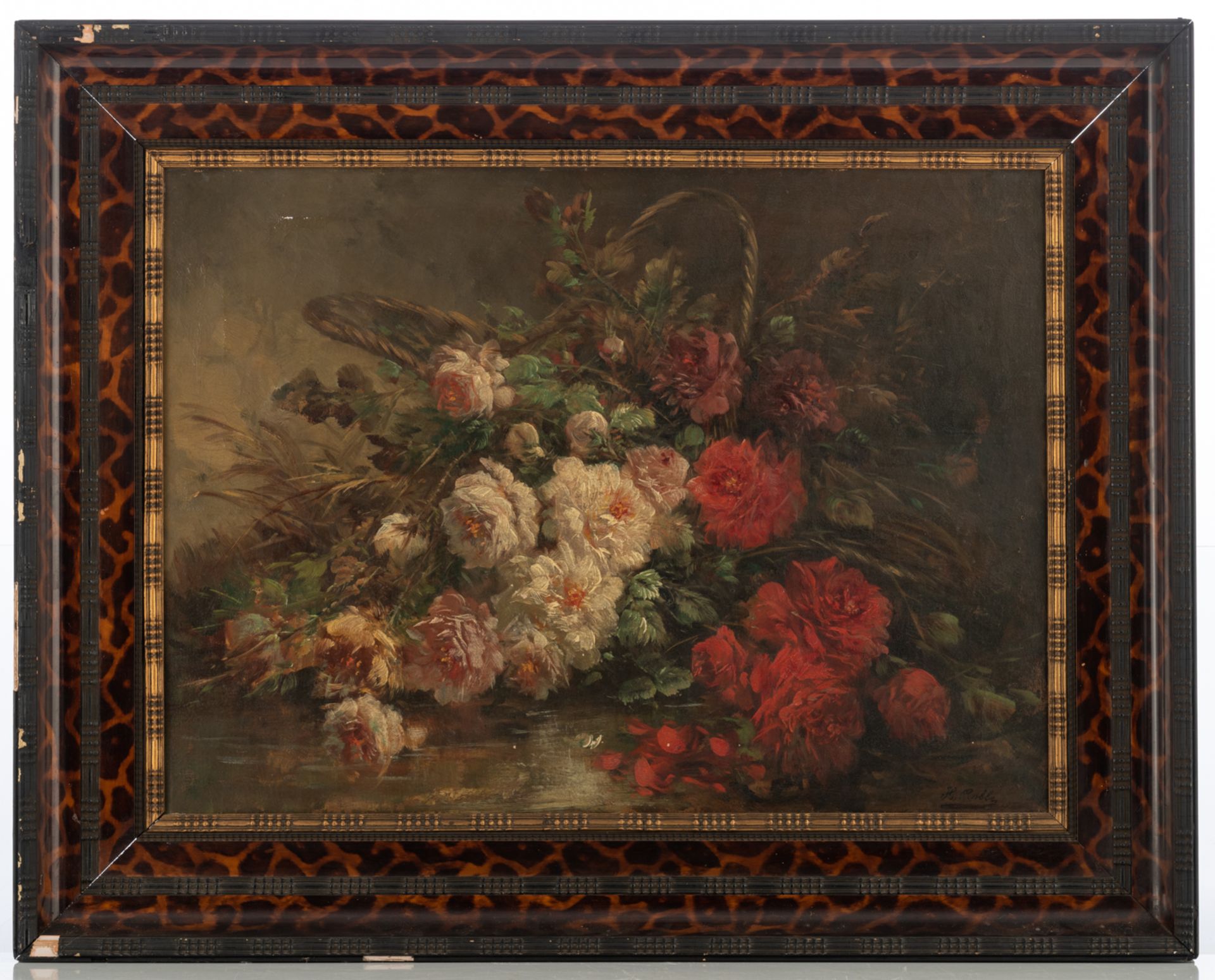 Robbe H., a flower still life, oil on canvas, 76 x 58 cm - Image 2 of 4