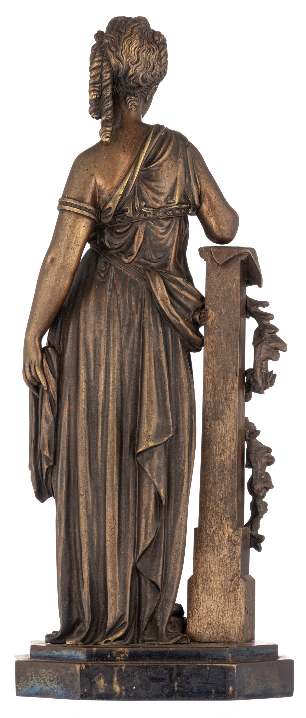 Trodoux H., Diana standing, patinated bronze, H 43 cm - Image 3 of 7