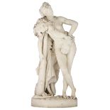 Vauthier-Galle A., Deianeira, dated 1858, Carrara marble, H 92 cm