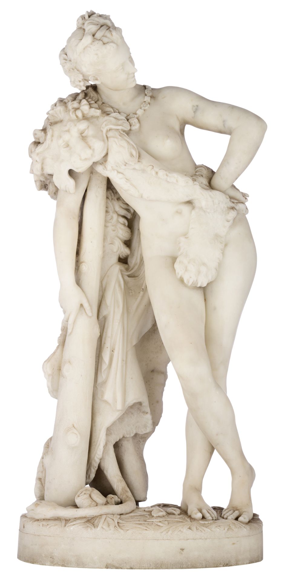 Vauthier-Galle A., Deianeira, dated 1858, Carrara marble, H 92 cm