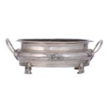 A mid-18thC French régence style silver basket (jardinière?), indefinite hallmarks (Paris?), French