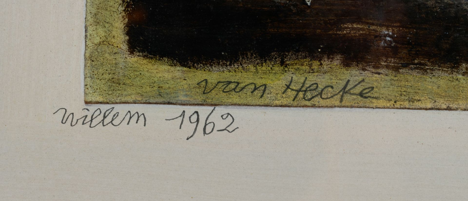 Van Hecke W., four untitled works, all four dated 1962, mixed media,, 21,5 x 30 - 35 x 42 cm Is poss - Bild 13 aus 13