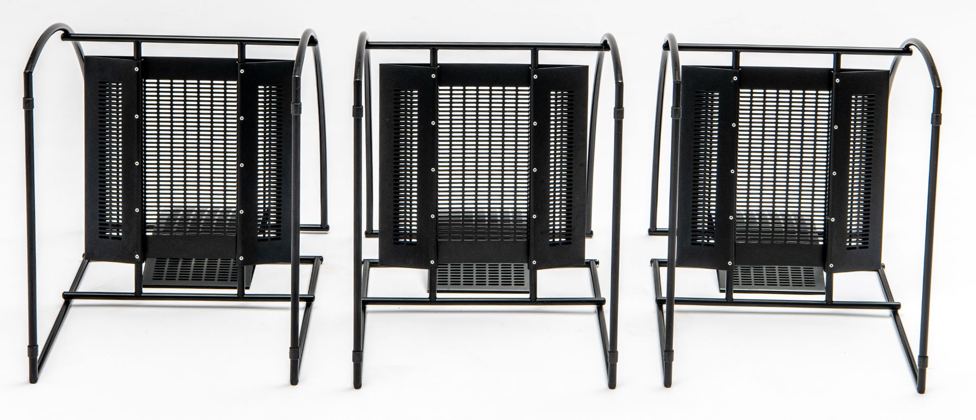 A set of six black lacquered Quinta chairs, design by Mario Botta for Alias, the 1980s, H 94 - W 45 - Bild 22 aus 22