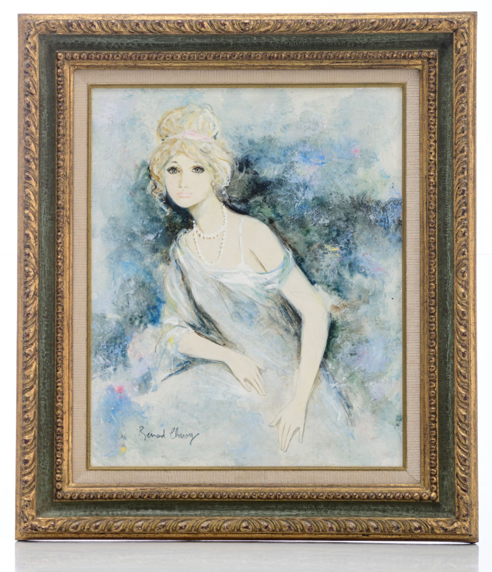 Charoy B., 'Caroline', dated 1980, oil on canvas, 38 x 56 cm Is possibly subject of the SABAM legisl - Bild 2 aus 5