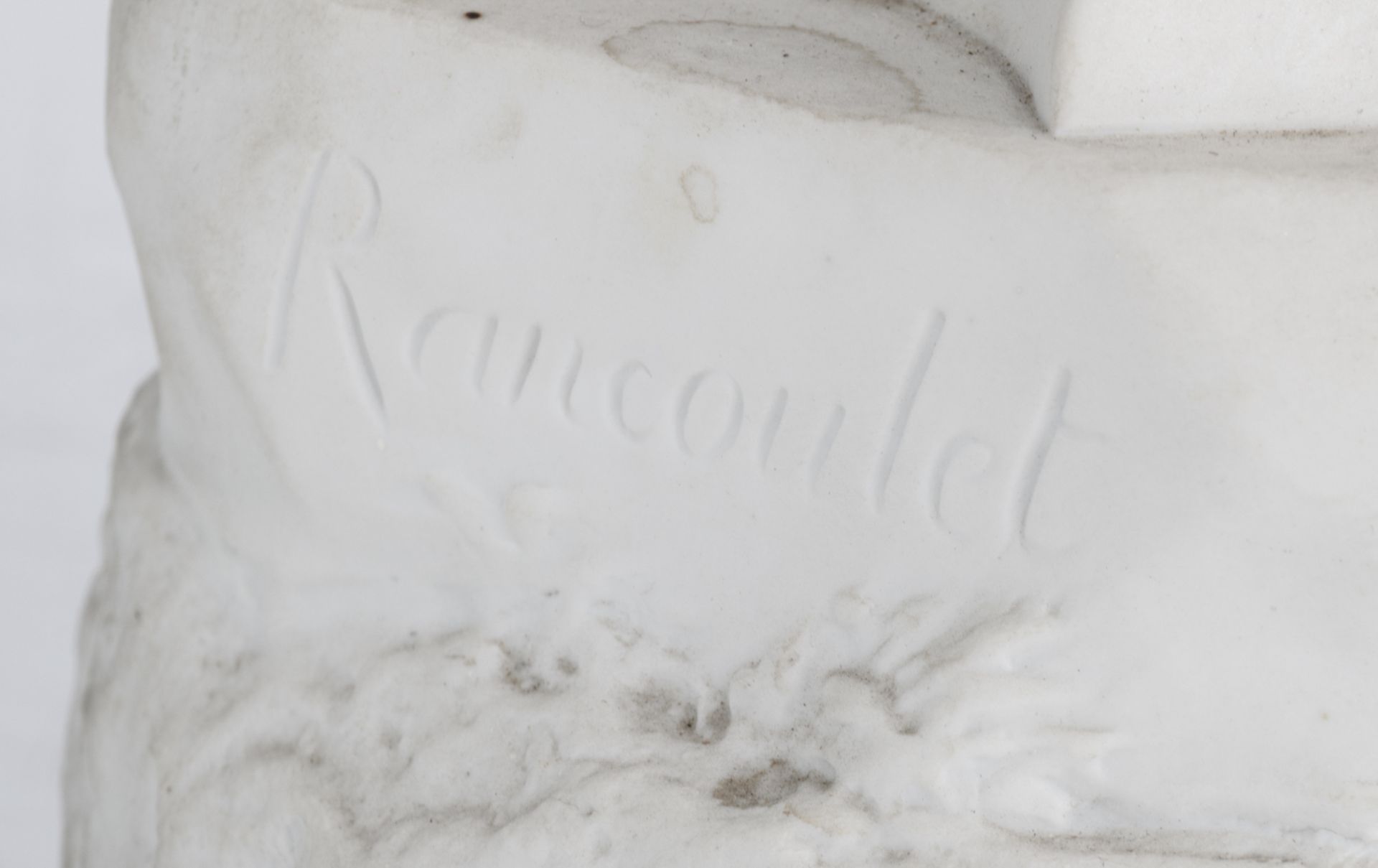 Rancoulet, Venus surrounded by amors, a biscuit sculpture, H 60 cm - Bild 6 aus 6