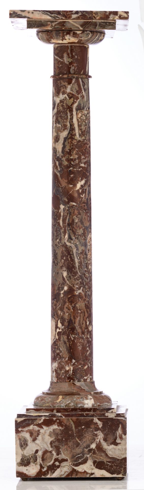 Nicoli (Y Manfredi) C., 'Le travail', patinated bronze on a rouge royal marble pedestal, H 63 - 169 - Bild 11 aus 13