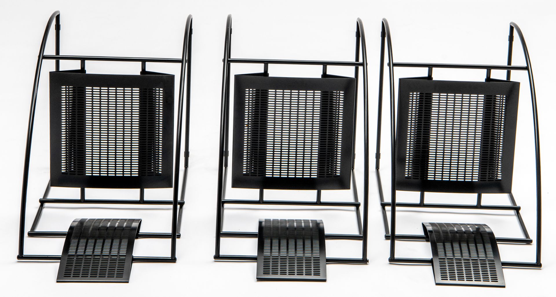 A set of six black lacquered Quinta chairs, design by Mario Botta for Alias, the 1980s, H 94 - W 45 - Bild 14 aus 22