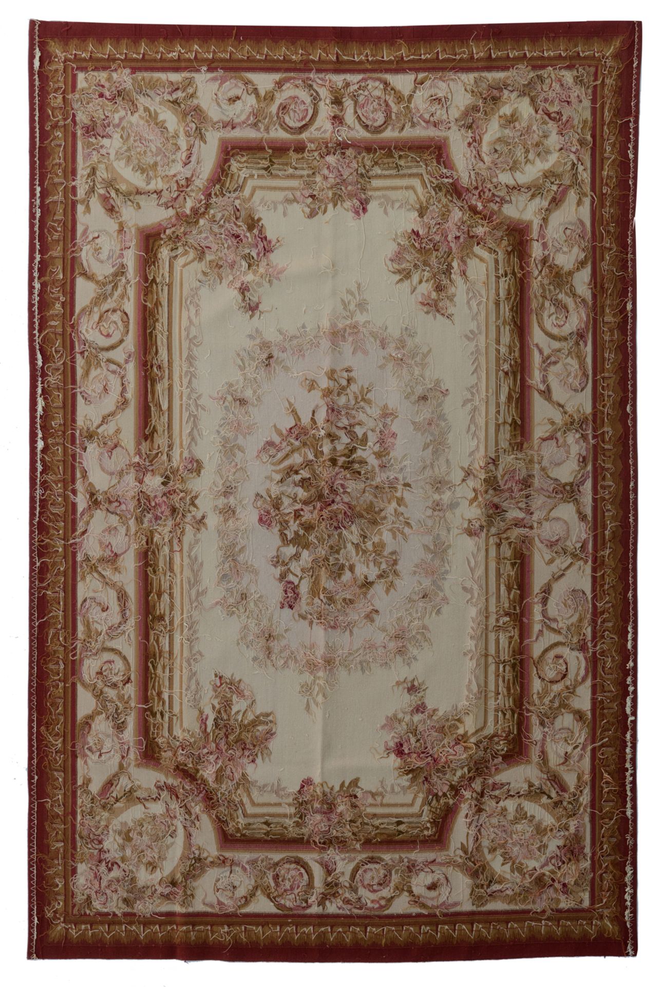 An French Aubusson carpet, 19thC, 180 x 277 cm - Image 2 of 5