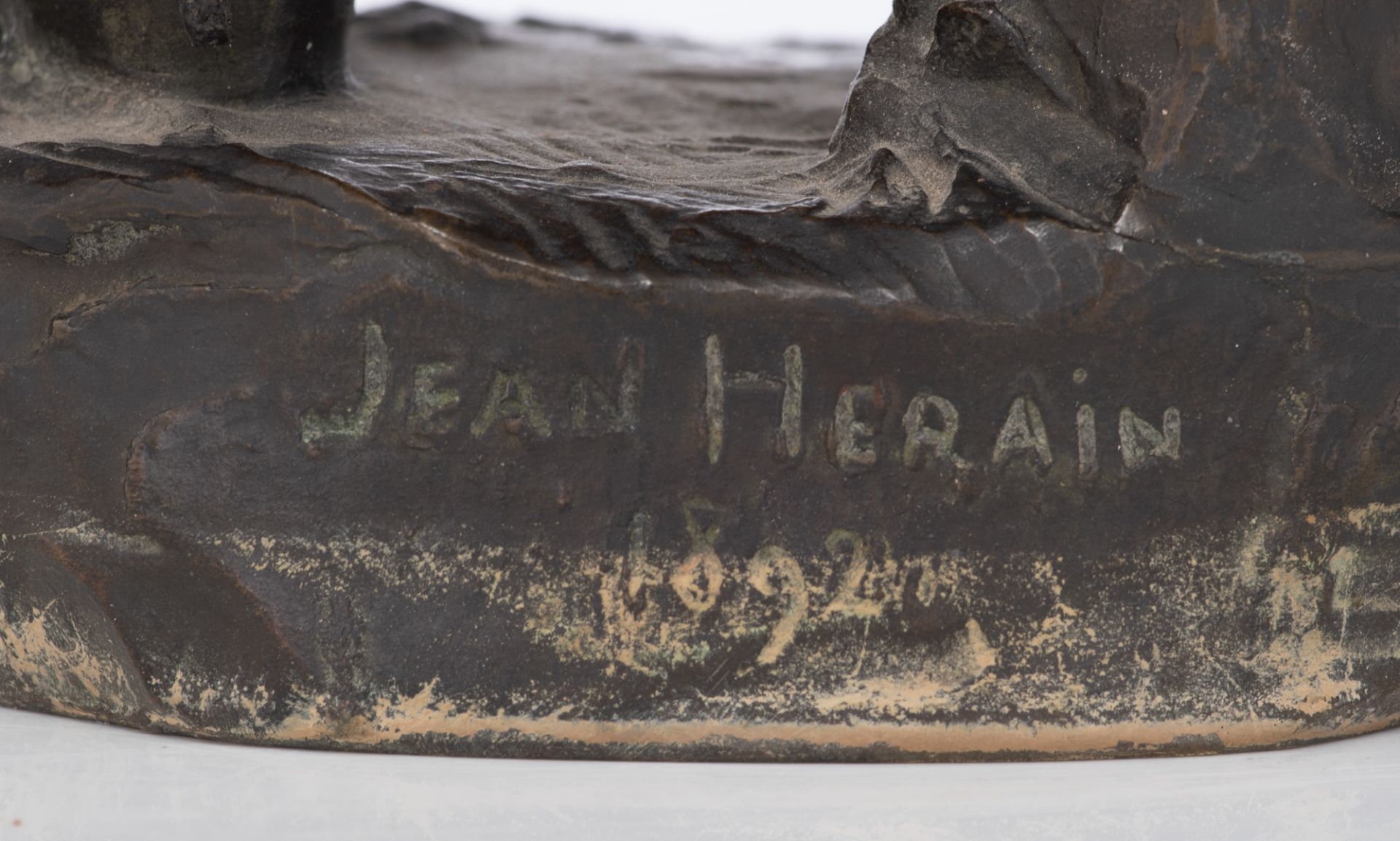 Herain J., the portrait of a standing marshal, with inscription 'Gand', and dated 1892, with a casti - Bild 7 aus 8