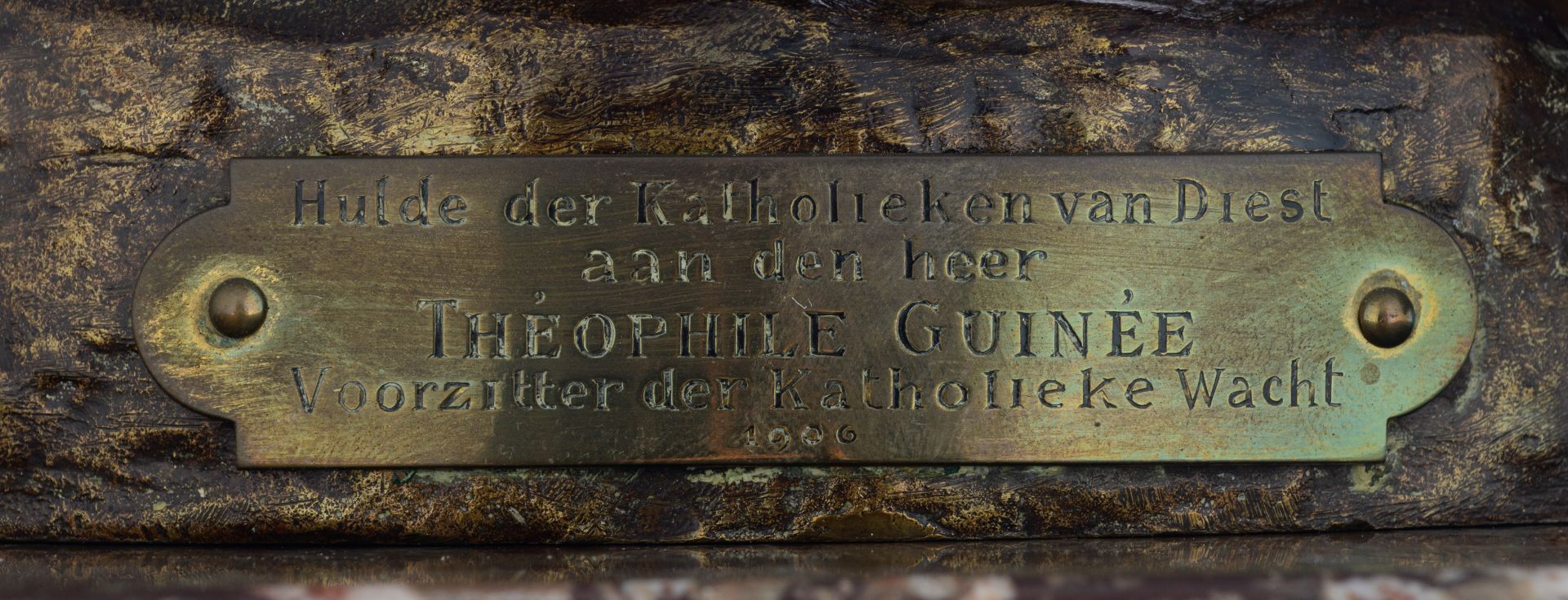 Nicoli (Y Manfredi) C., 'Le travail', patinated bronze on a rouge royal marble pedestal, H 63 - 169 - Bild 7 aus 13