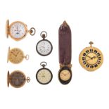 A varied lot of 19th and 20thC pocket watches, consisting of an 18ct gold 'Le Phare' hunter case poc