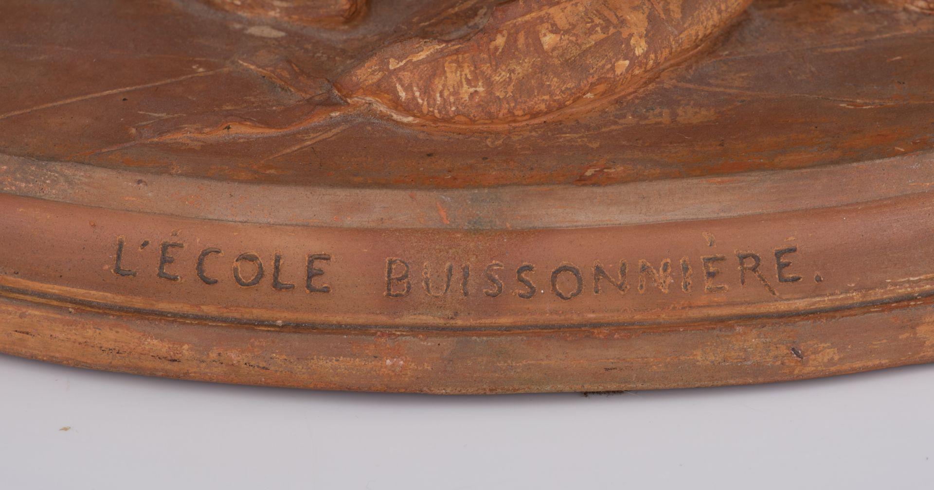 Duwaerts D., 'L'école Buissonnière', dated 1879, terracotta, H 27 - W 34 cm - Bild 6 aus 7