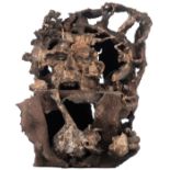 Dumortier J., 'de anti-geboorte', a brown painted terracotta sculpture, H 39 - W 31 cm Is possibly s