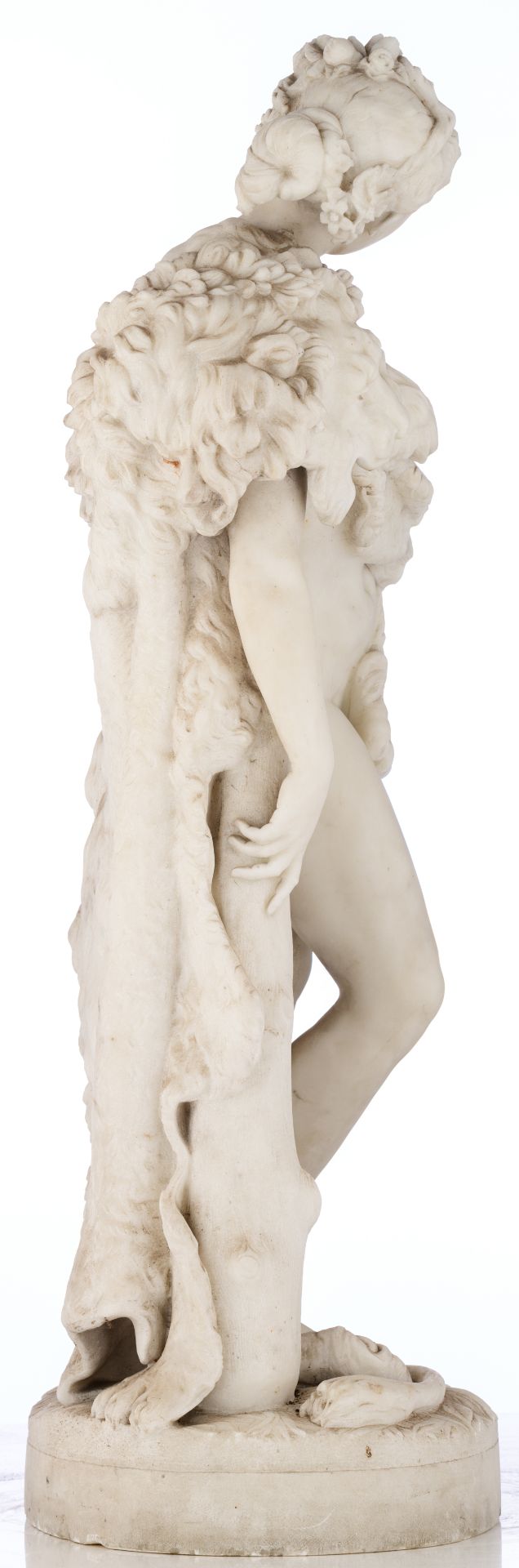 Vauthier-Galle A., Deianeira, dated 1858, Carrara marble, H 92 cm - Image 4 of 6