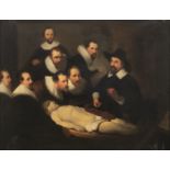 No visible signature, a 19thC copy after the famous 'The anatomy lesson of Dr. Nicolaes Tulp' by Rem
