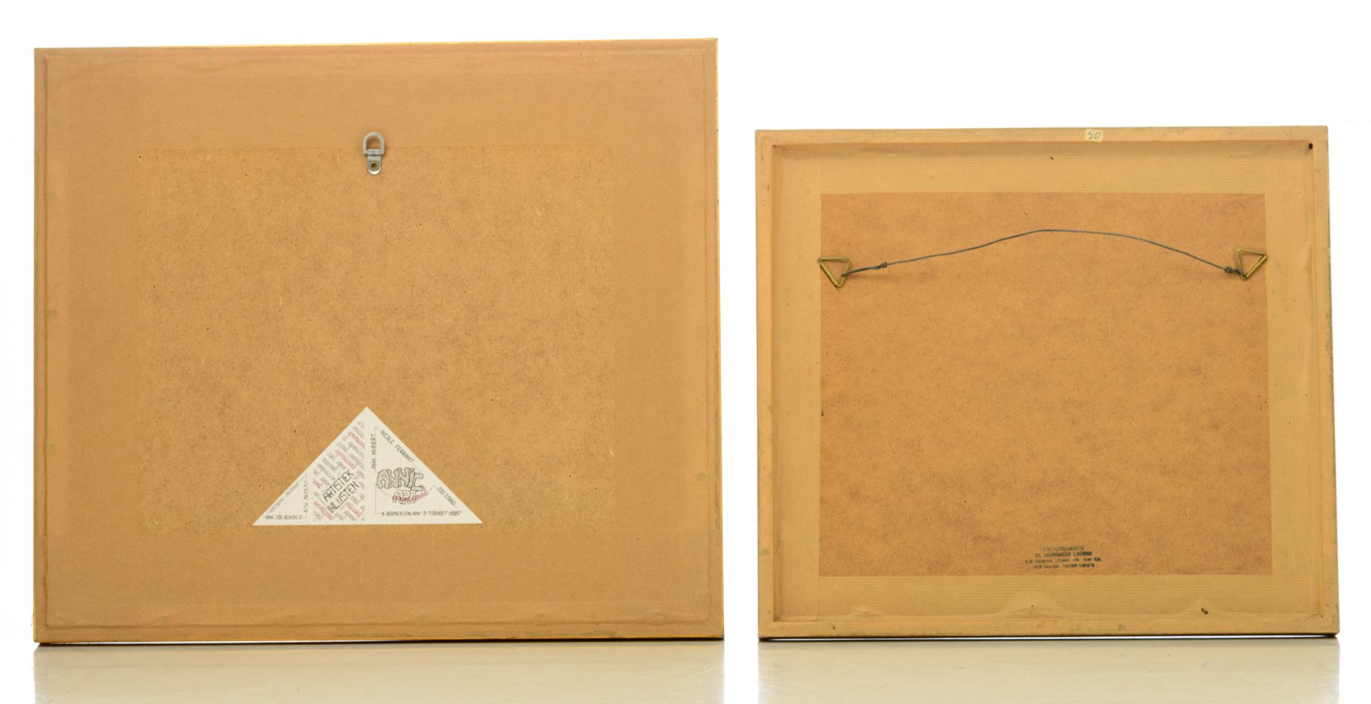 Van Hecke W., four untitled works, dated 1960, 1961, 1961 and 1962, mixed media, 21 x 25 - 40 x 50 c - Bild 3 aus 11