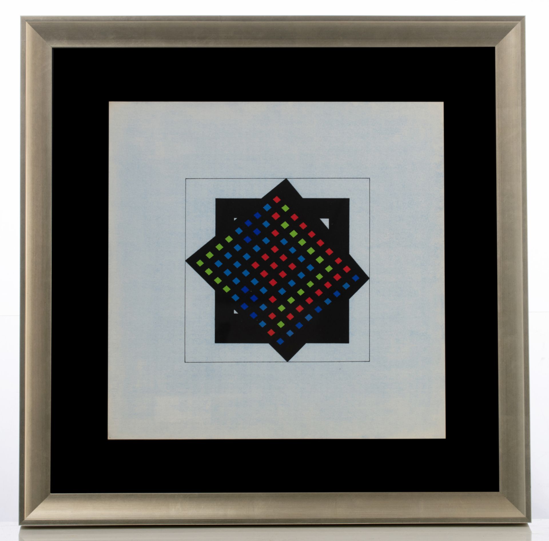 Vandenbranden G., a geometric abstraction, dated (19)69, acrylic and colour pencil on Steinbach pape - Bild 2 aus 5