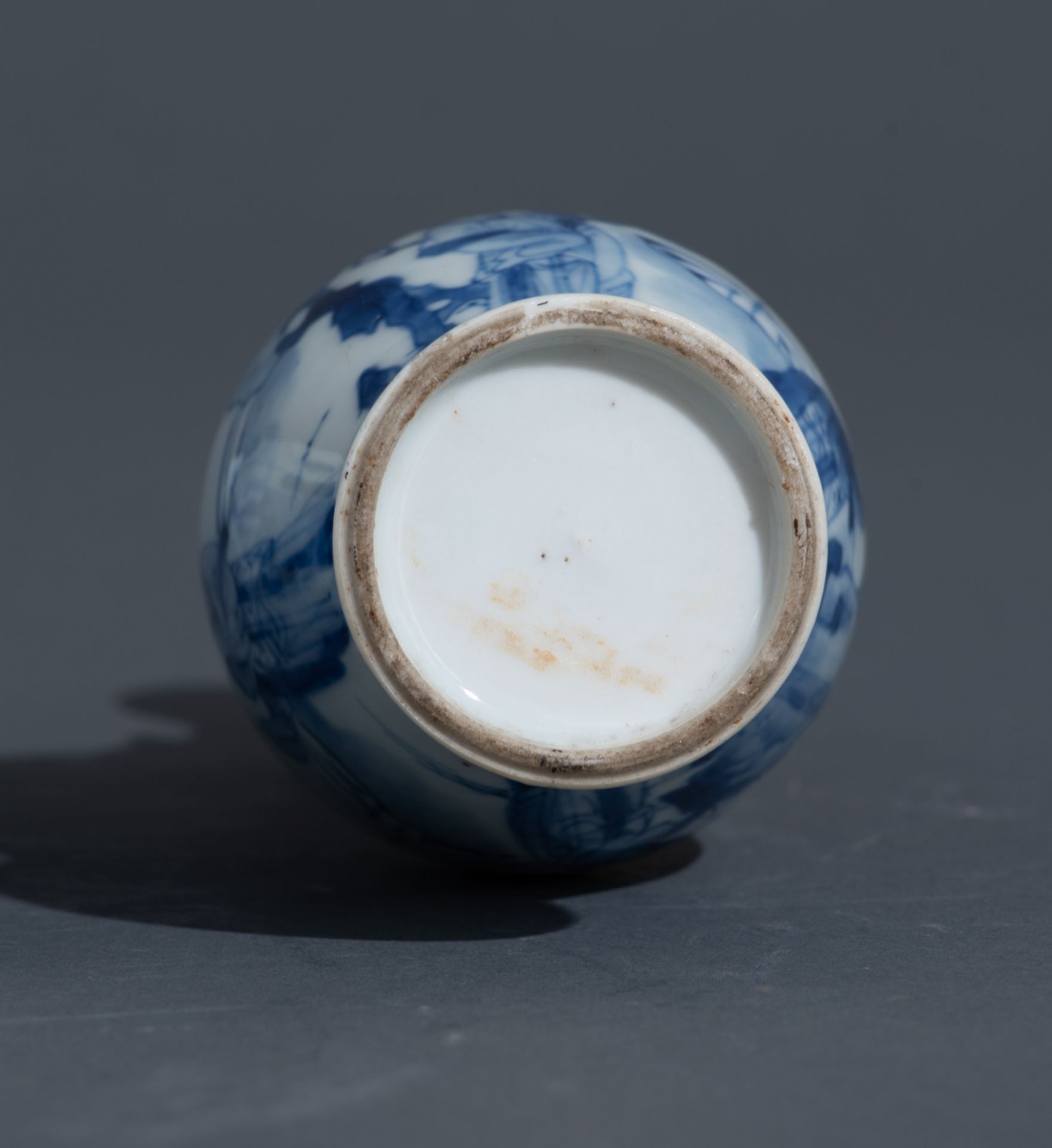 Four Chinese blue and white Kangxi period 'Long Elisa' miniature vases and three ditto floral decora - Image 11 of 17