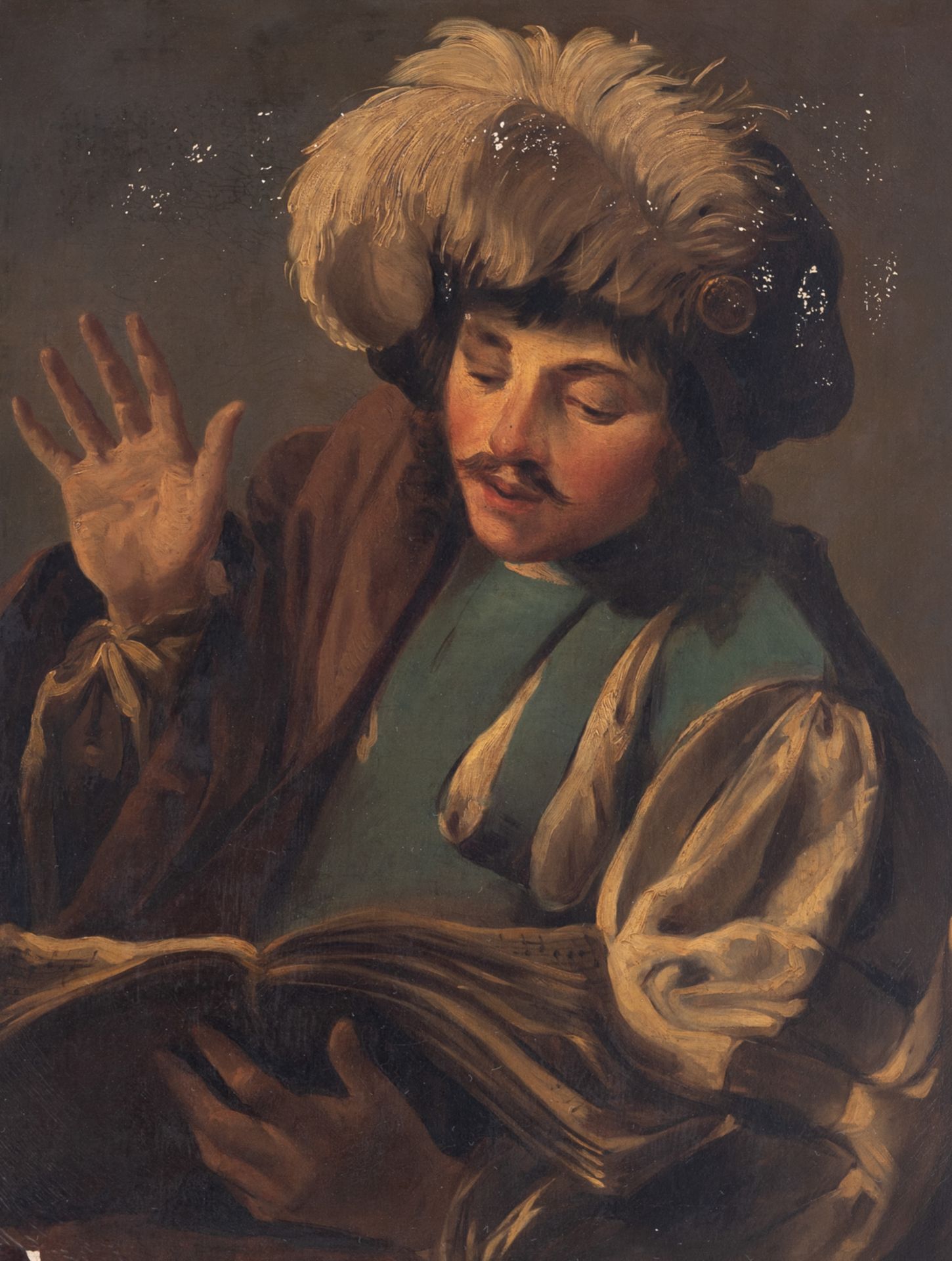 No visible signature, a singing boy, after the Dutch Golden Age painter Hendrick ter Brugghen, 19thC