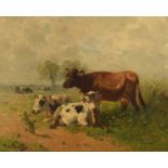 Schouten H., resting cows, oil on canvas, 80 x 100 cm