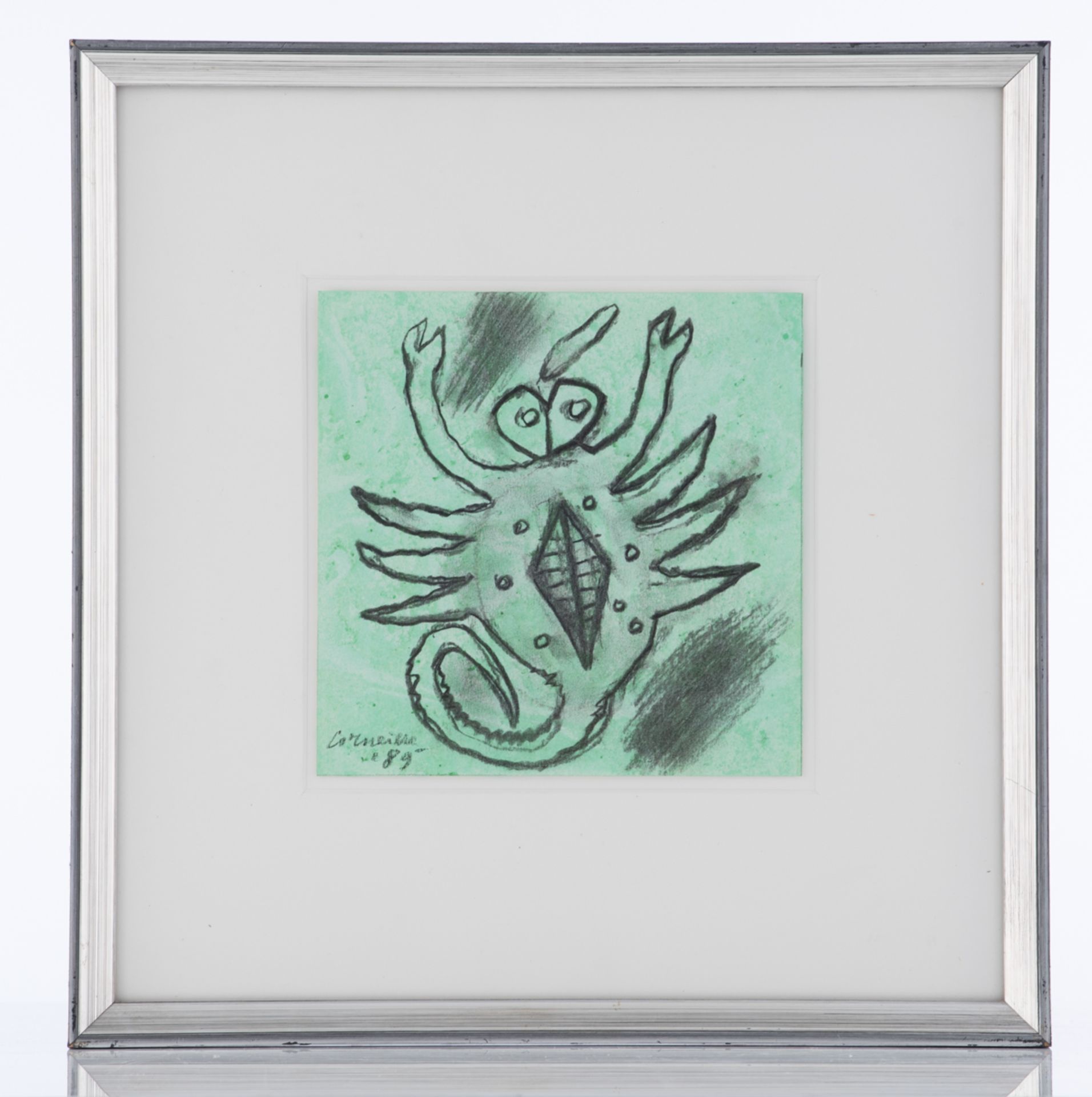 Corneille, an astrological symbol of a Scorpio, dated (19)89, watercolour and charcoal on paper, 19 - Bild 2 aus 4