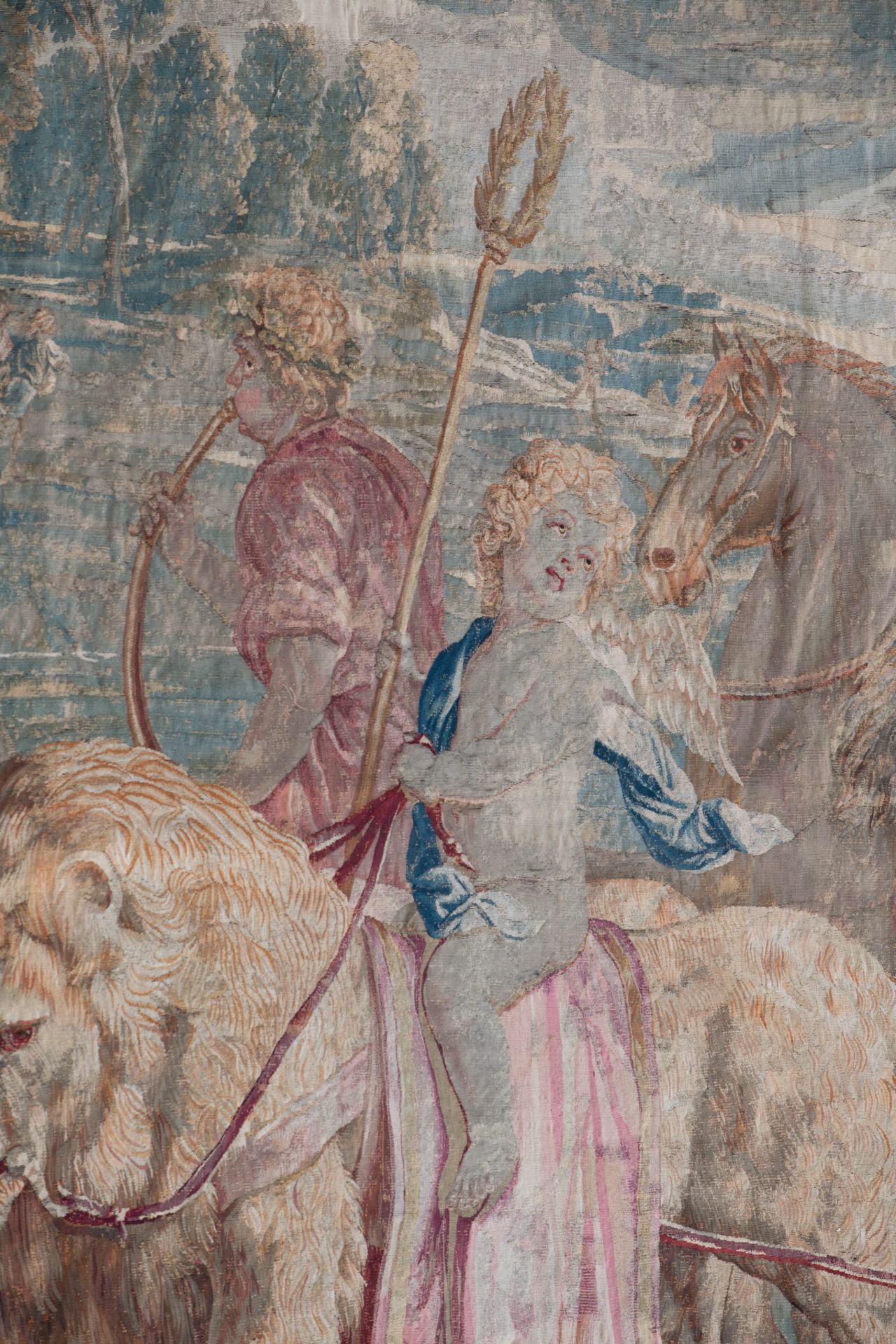 An important Brussels (Flemish) wall tapestry, depicting the glorification of Mars, an edition by or - Image 12 of 13