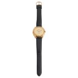 A man's 18ct gold wristwatch 'Chronomètre Zenith Automatic' - 'Captain de luxe', serial no. 357D832,
