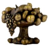 Parmakelis Y., 'Fruit Bowl', dated (19)78, patinated bronze, H 45 cm; added: a book about the artist