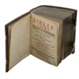 A rare bilingual Latin-German Catholic bible, based on the Ulenberg bible and the Vulgate text, 'Bib