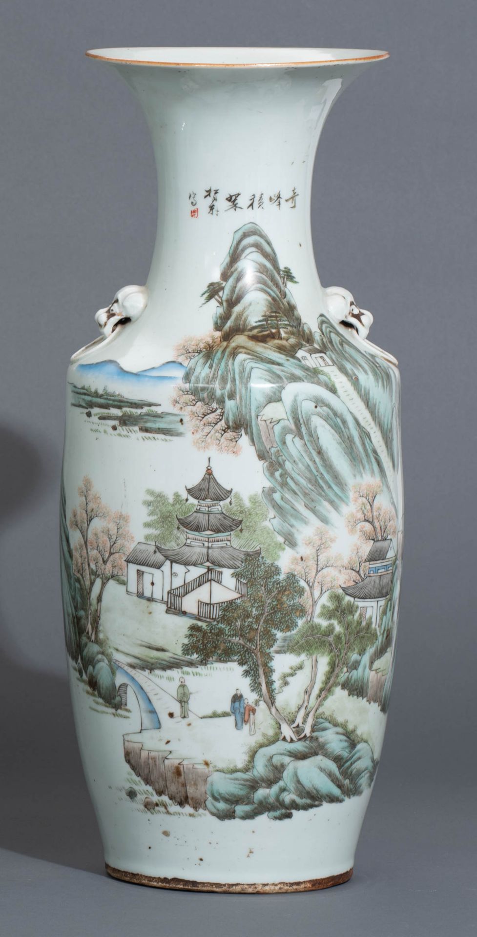 A Chinese Qianjiang cai vase - Bild 2 aus 7