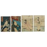 A collection of four Japanese Ukiyo-e