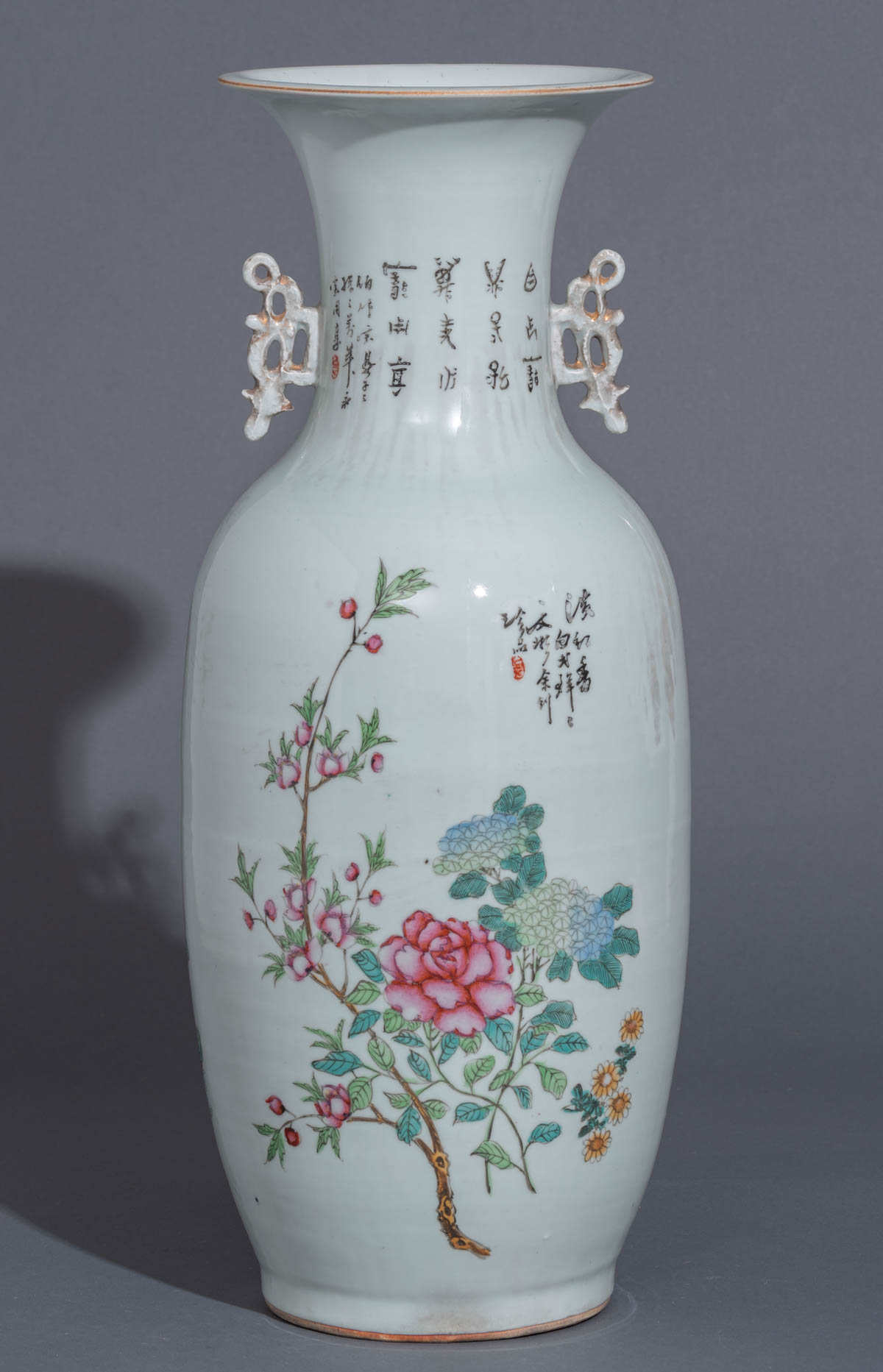 A Chinese Qianjiang cai vase - Image 4 of 9