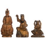 A four-armed wooden Buddha